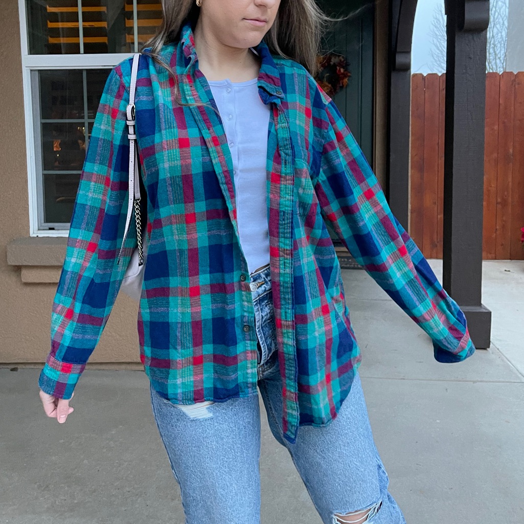 80s Pattern Flannel